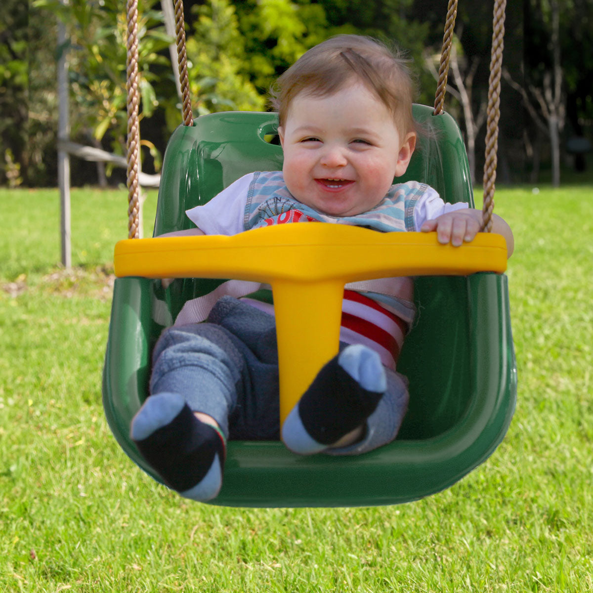 Lifespan Kids Baby Seat - Green &amp; Yellow (Short Rope, 54cm)-Baby &amp; Kids > Baby &amp; Kid&