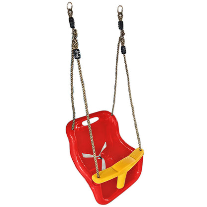Lifespan Kids Baby Seat - Red &amp; Yellow (Short Rope, 54cm)-Baby &amp; Kids > Baby &amp; Kid&