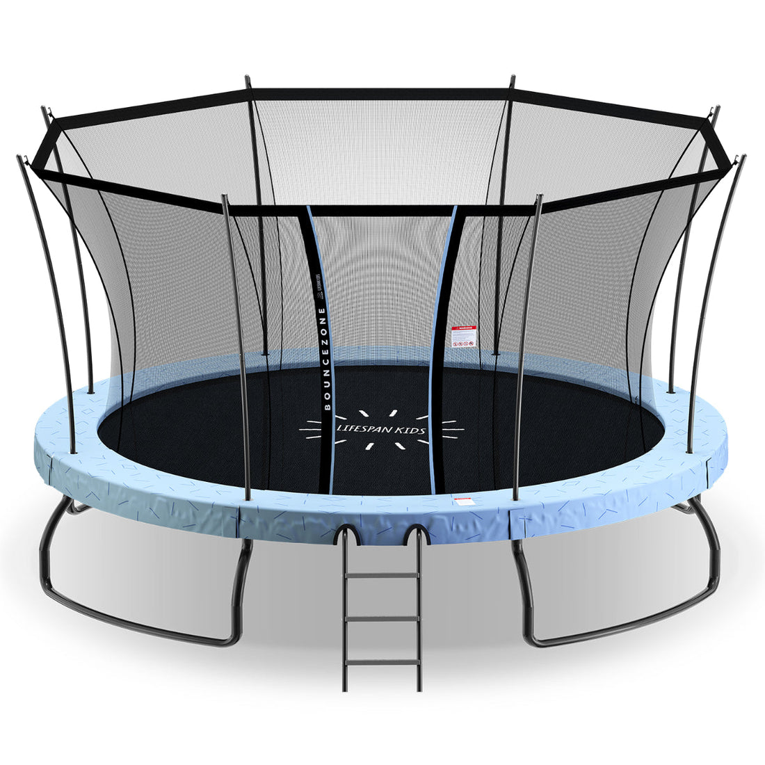 Lifespan Kids BounceZone Round Spring Trampoline - Extra Large-Sports &amp; Fitness &gt; Trampolines &gt; Trampolines &amp; Accessories-PEROZ Accessories