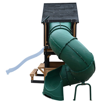 Lifespan Kids Claremont Swing Set &amp; Play Centre with 2.2m Slide (Pastel Blue)-Baby &amp; Kids > Baby &amp; Kid&
