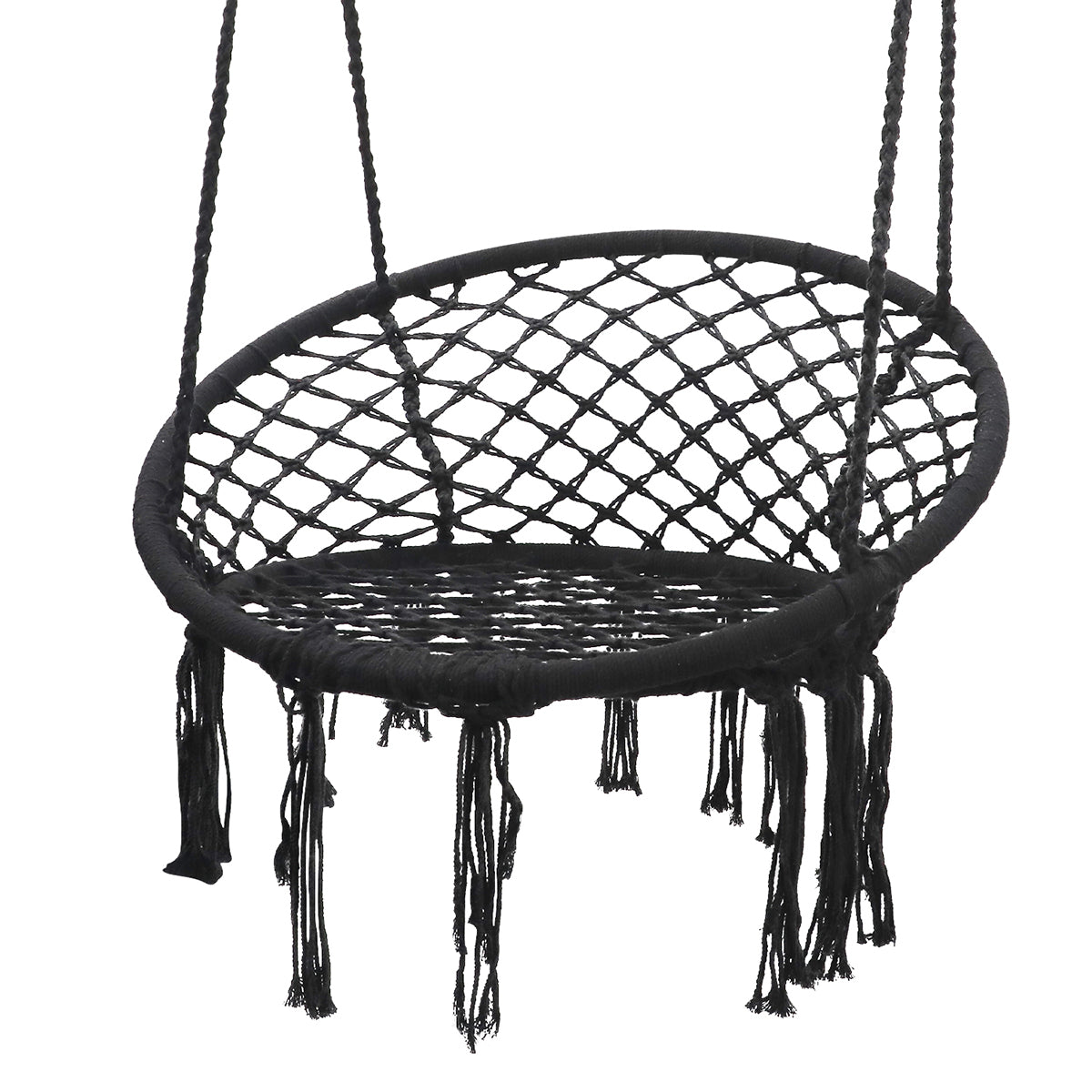 Lifespan Kids Hammock Hanging Swing Chair with Cushions in Black-Baby &amp; Kids > Baby &amp; Kid&