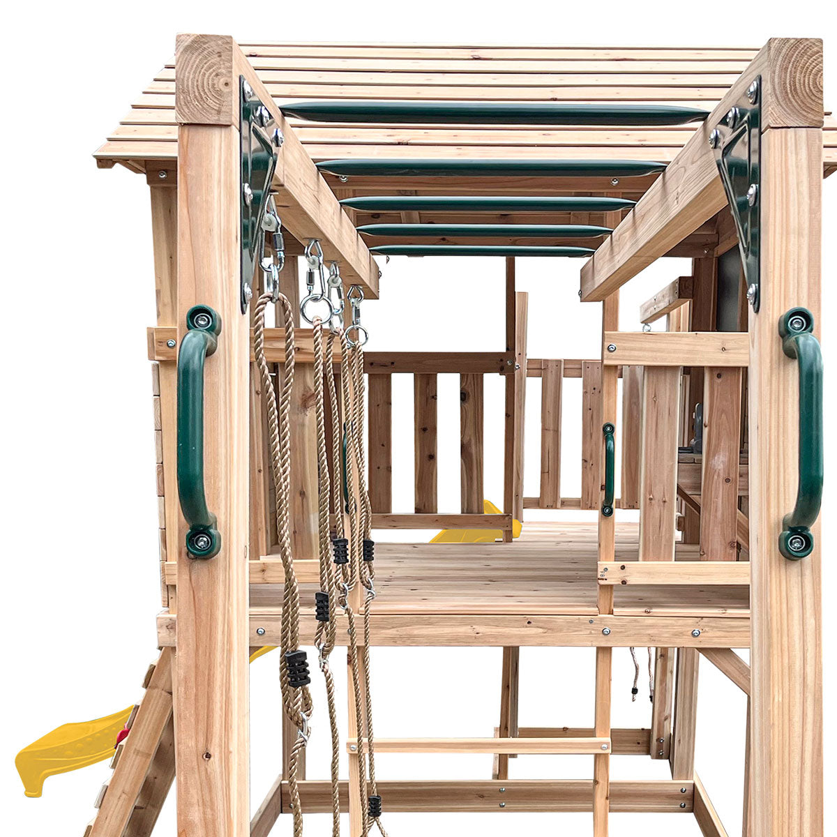 Lifespan Kids Kingston Cubby House with 2.2m Yellow Slide-Baby &amp; Kids > Baby &amp; Kid&