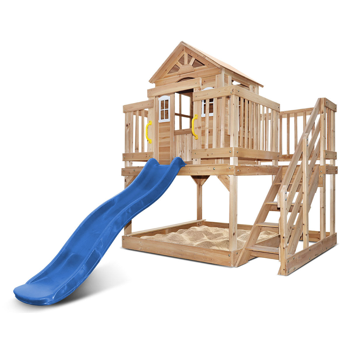 Lifespan Kids Silverton Cubby House with 1.8m Slide (Blue)-Baby &amp; Kids > Baby &amp; Kid&