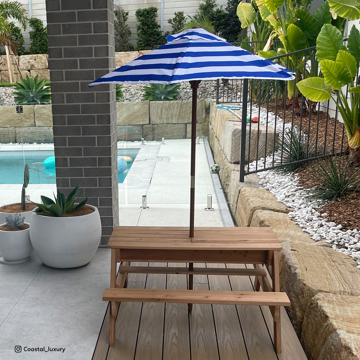 Lifespan Kids Sunrise Sand &amp; Water Table with Umbrella-Baby &amp; Kids > Kid&