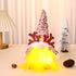 Light-Up Christmas Gnome Plush Doll with Sequin Hat & Antlers - Festive LED Tabletop Decoration(pink)-Occasions > Christmas > Christmas Decorations-PEROZ Accessories