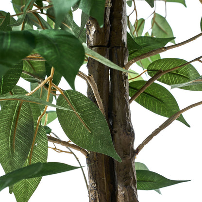 Livsip 180cm Artificial Ficus Tree Lifelike Faux Potted Plants-Faux Plant-PEROZ Accessories