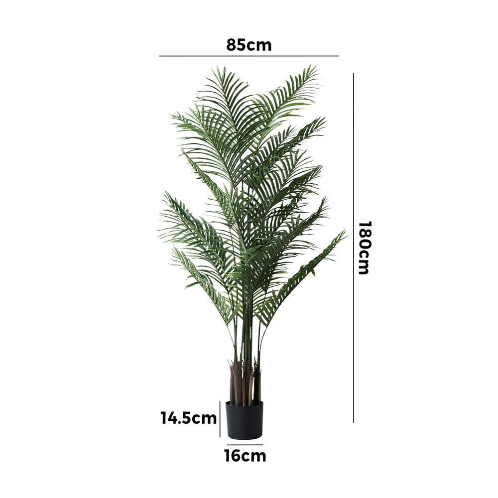 Livsip 180cm Artificial Palm Tree Lifelike Faux Potted Plants-Faux Plant-PEROZ Accessories