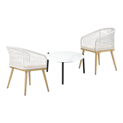 Livsip 2 Seater Outdoor Patio Setting 70cm Table-Outdoor Patio Set-PEROZ Accessories