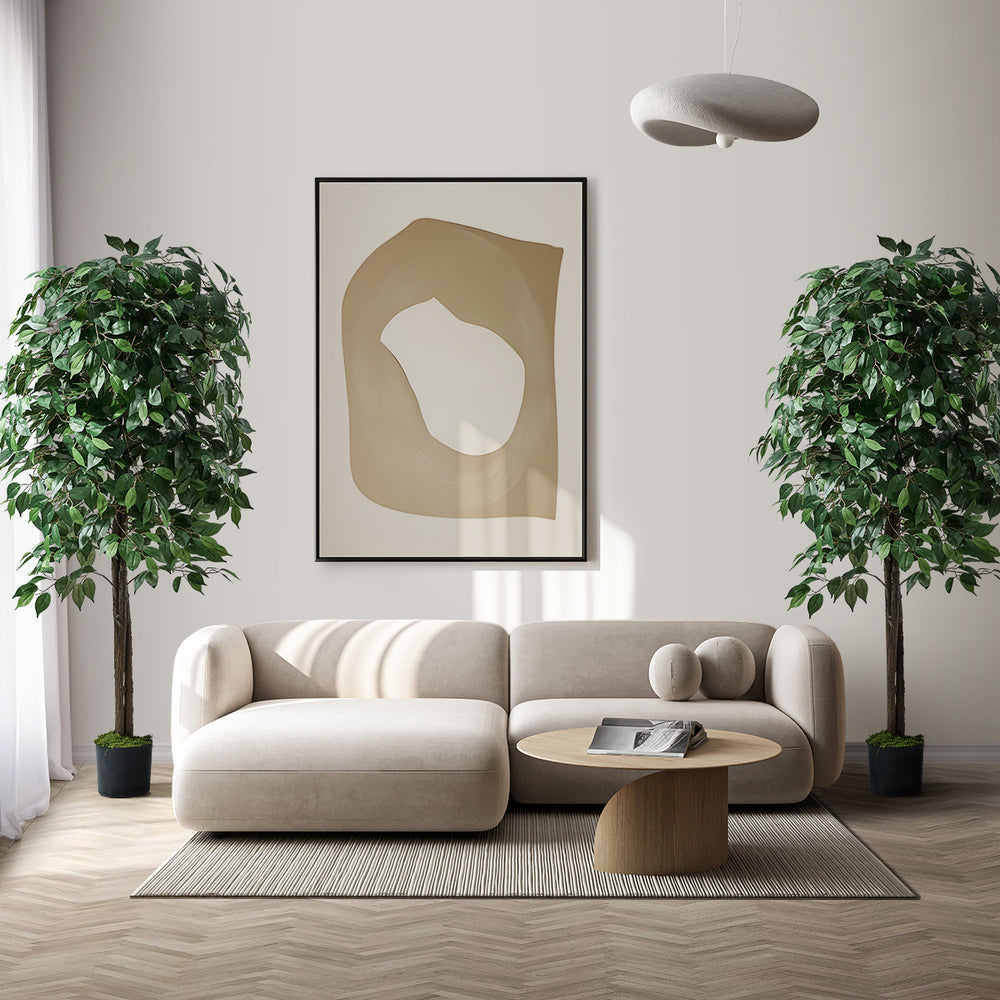 Livsip 2x Artificial Ficus Tree Faux Potted Plants 180cm-Faux Plant-PEROZ Accessories