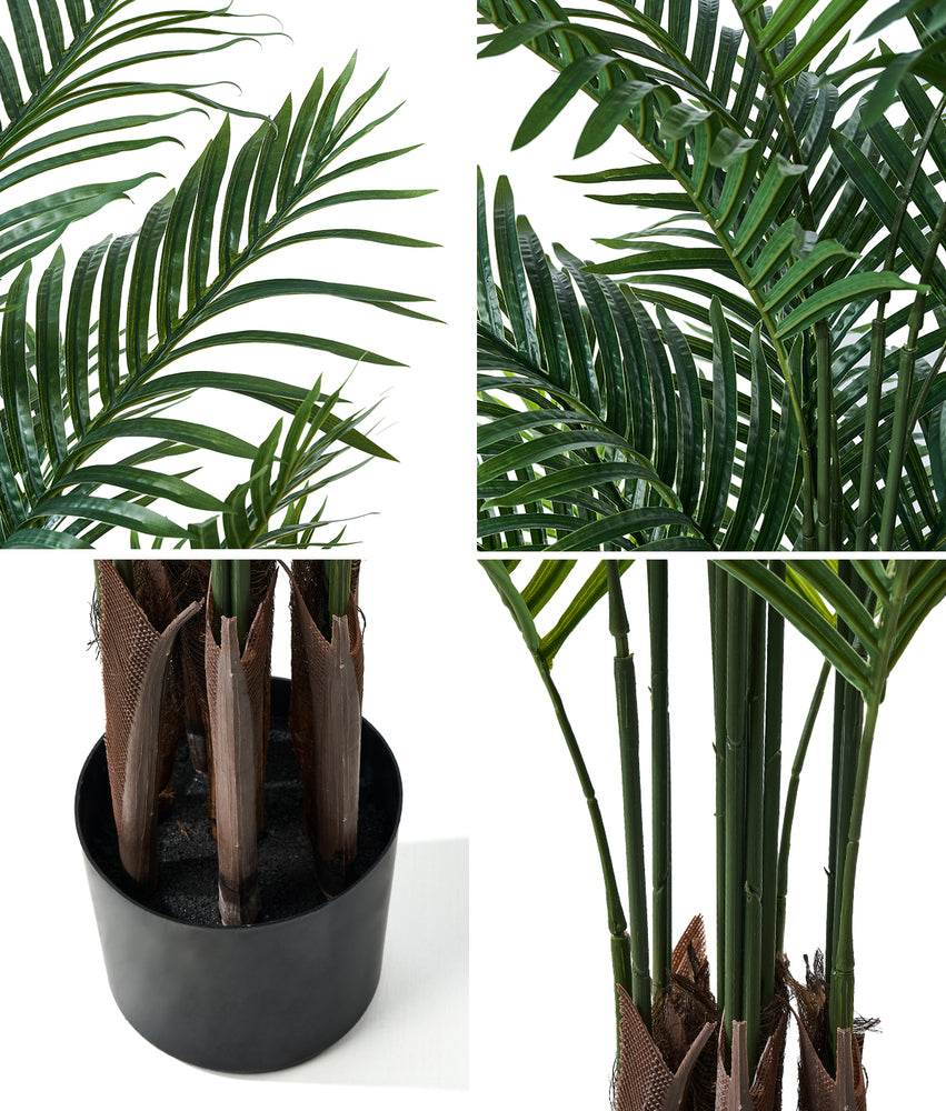 Livsip 2x Artificial Palm Tree Faux Potted Plants 180cm-Faux Plant-PEROZ Accessories