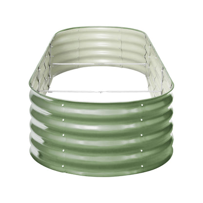 Livsip 2x Garden Bed 240x80x42cm Planter Box Raised Container Galvanised Green-Garden Bed-PEROZ Accessories