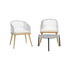 Livsip 3 Piece Outdoor Patio Set 70cm Table Polyester Chair Rope-Outdoor Patio Set-PEROZ Accessories