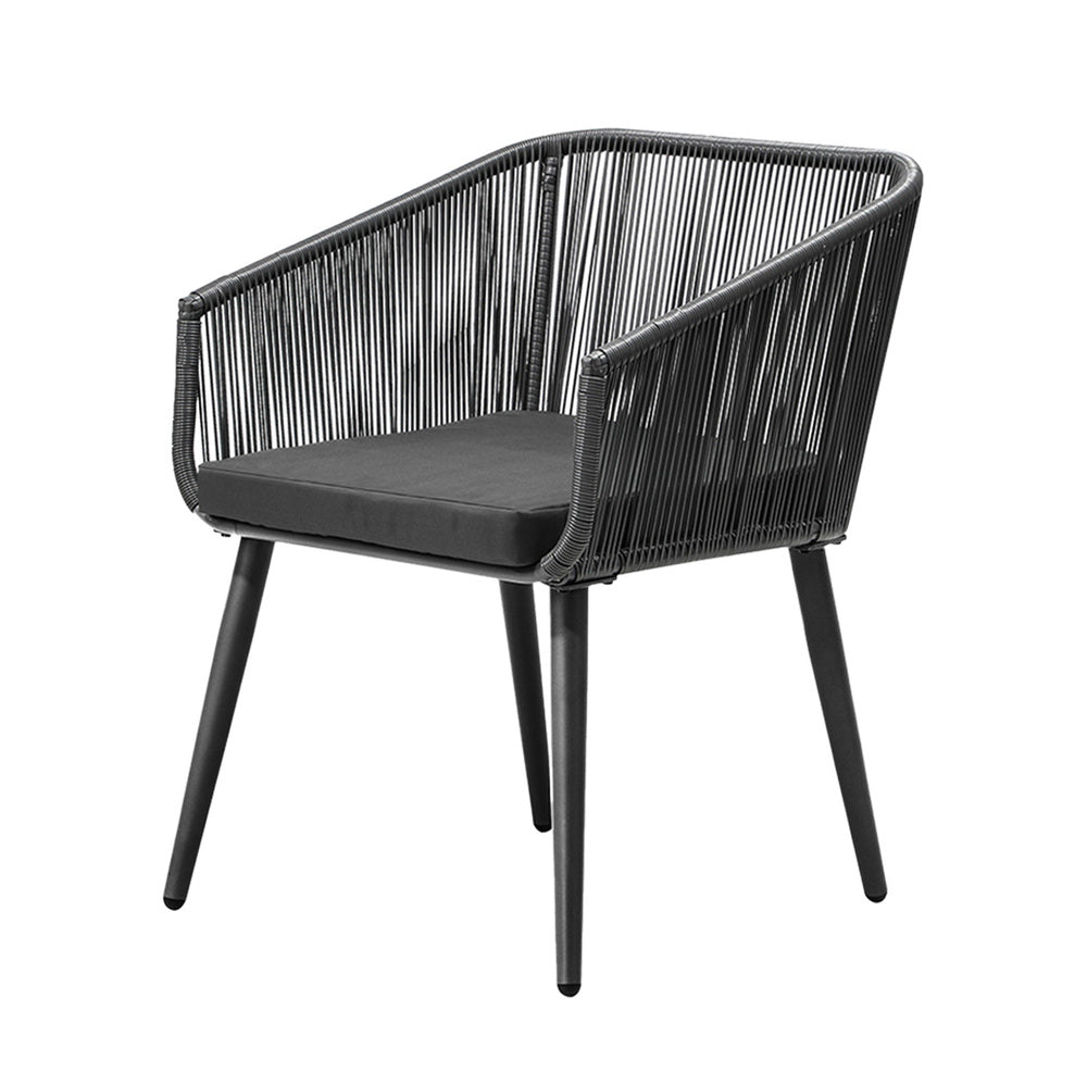 Livsip 3PCS Outdoor Lounge Setting Ice Bucket Black Adjustable Table-Outdoor Patio Set-PEROZ Accessories