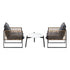 Livsip 3PCS Outdoor Patio Set 50cm Coffee Table Rattan Chairs-Outdoor Patio Set-PEROZ Accessories