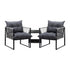 Livsip 3PCS Outdoor Patio Set Wicker Table Chairs with Cushions-Outdoor Patio Set-PEROZ Accessories
