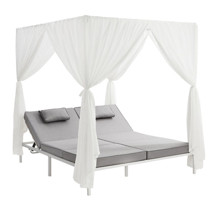 Livsip 3PCS Outdoor Sun Lounger Wicker Lounge Table Chairs Beige-Sun Lounge-PEROZ Accessories