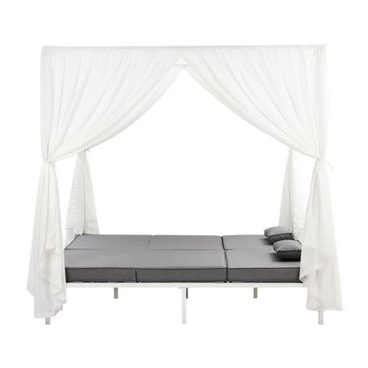 Livsip 3PCS Outdoor Sun Lounger Wicker Lounge Table Chairs Beige-Sun Lounge-PEROZ Accessories