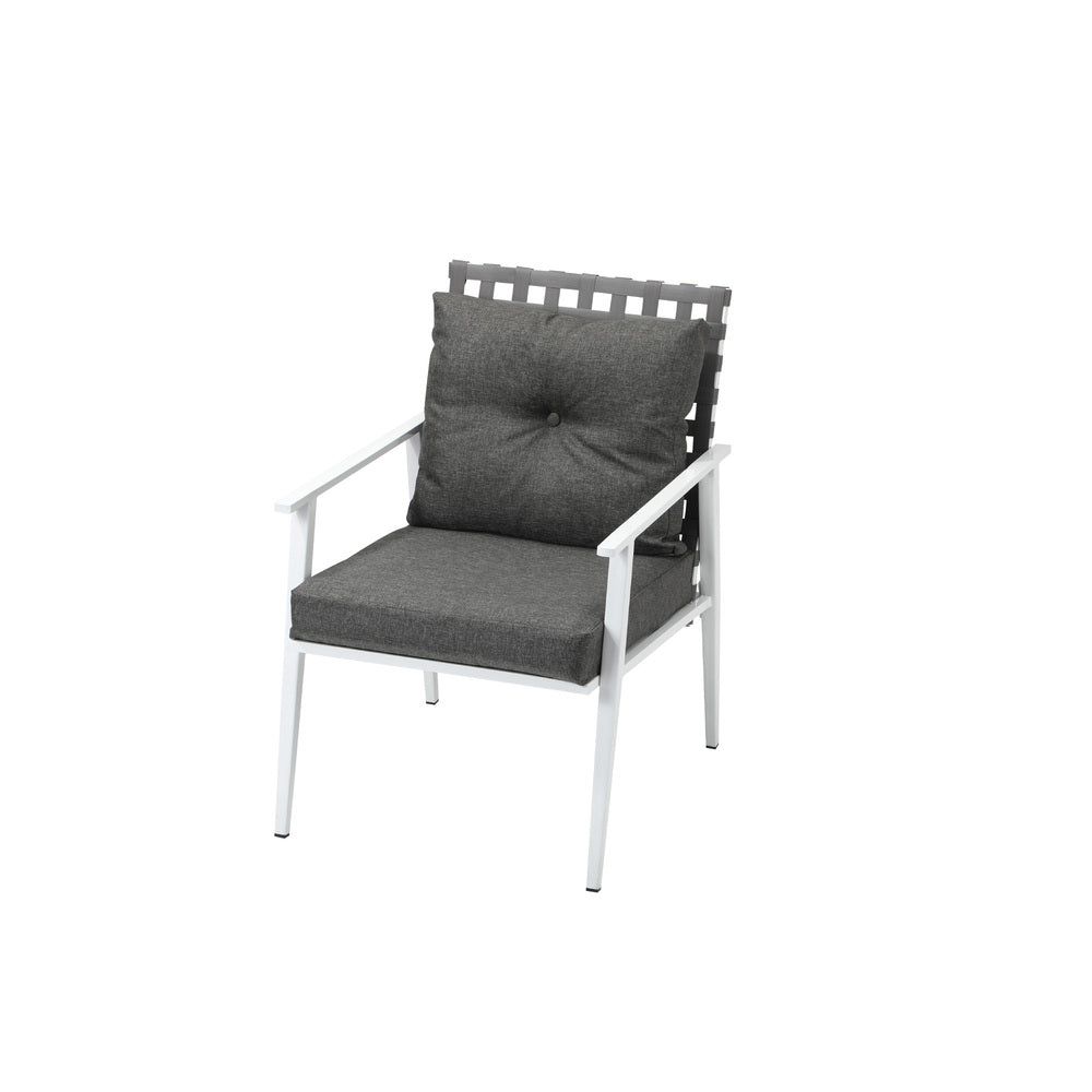 Livsip 3pcs Outdoor Lounge Set 50CM Round Table Rattan Chairs-Outdoor Patio Set-PEROZ Accessories