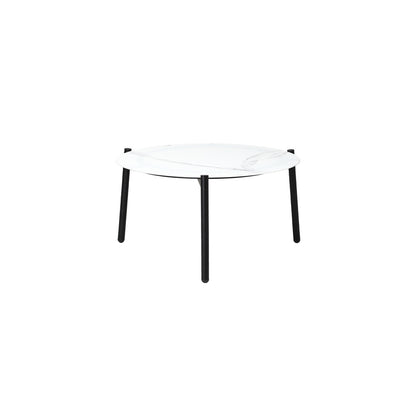 Livsip 3pcs Outdoor Patio Set 50cm Marble Table Rattan Chairs-Outdoor Patio Set-PEROZ Accessories