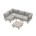 Livsip 4 Seater Outdoor Furniture Sofa Set Lounge Setting Garden-Outdoor Sofa Set-PEROZ Accessories