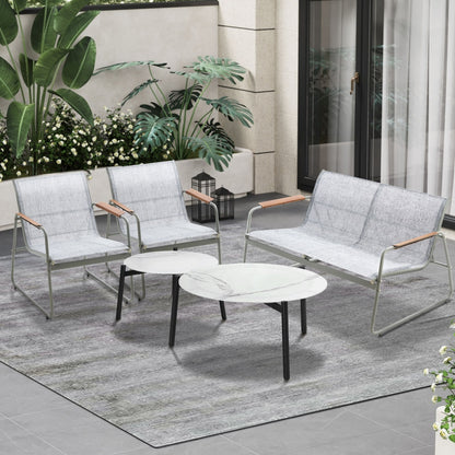 Livsip 4 Seater Outdoor Lounge Set Patio Coffee Table Set-Outdoor Patio Set-PEROZ Accessories
