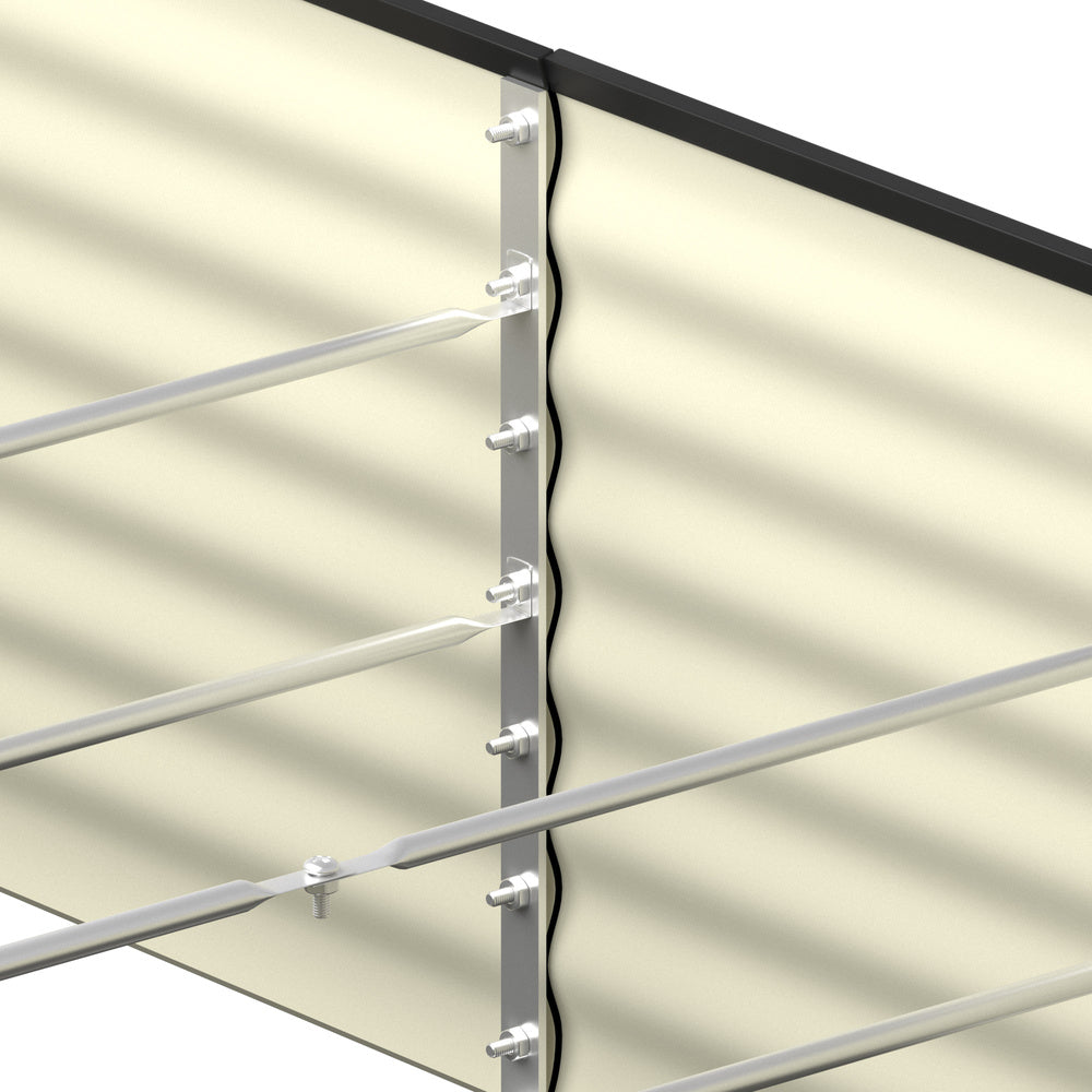 Livsip 4x Garden Bed 320x80x56cm Planter Box Raised Container Galvanised Green-Garden Bed-PEROZ Accessories