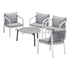 Livsip 5PCS Outdoor Patio Set 70cm Coffee Table 4 Armchairs-Outdoor Patio Set-PEROZ Accessories