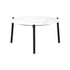 Livsip 5PCS Outdoor Patio Set White 70cm Coffee Table Rattan Chairs-Outdoor Patio Set-PEROZ Accessories