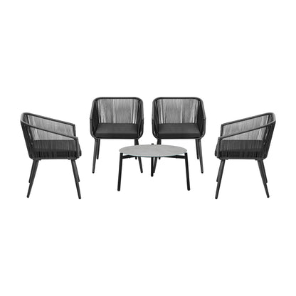 Livsip 5pc Outdoor Patio Set Lounge Furniture Setting-Outdoor Patio Set-PEROZ Accessories