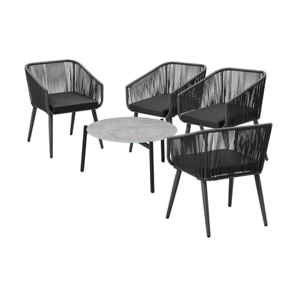 Livsip 5pc Outdoor Patio Set Lounge Furniture Setting-Outdoor Patio Set-PEROZ Accessories