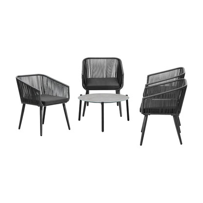 Livsip 5pc Outdoor Patio Set Lounge Furniture Setting-Outdoor Patio Set-PEROZ Accessories