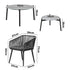 Livsip 6PCS Outdoor Patio Set 2pc Coffee Table Polyester Chair Rope-Outdoor Patio Set-PEROZ Accessories