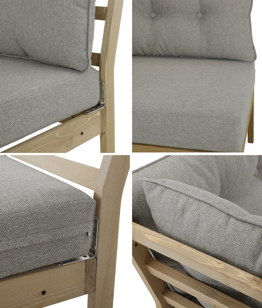 Livsip 8PCS Outdoor Sofa Set Lounge Setting Patio Furniture Beige-Outdoor Sofa Set-PEROZ Accessories