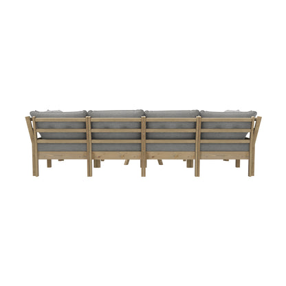 Livsip 9PCS Outdoor Sofa Set Lounge Setting Table Chair Grey-Outdoor Sofa Set-PEROZ Accessories