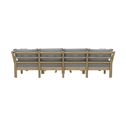 Livsip 9PCS Outdoor Sofa Set Lounge Setting Table Chair Grey-Outdoor Sofa Set-PEROZ Accessories