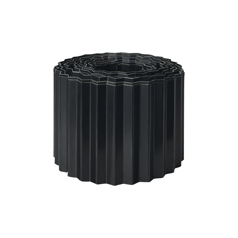 Livsip Garden Edging 20mx15cm Lawn Edge Border Fence Steel Black-Garden Bed-PEROZ Accessories