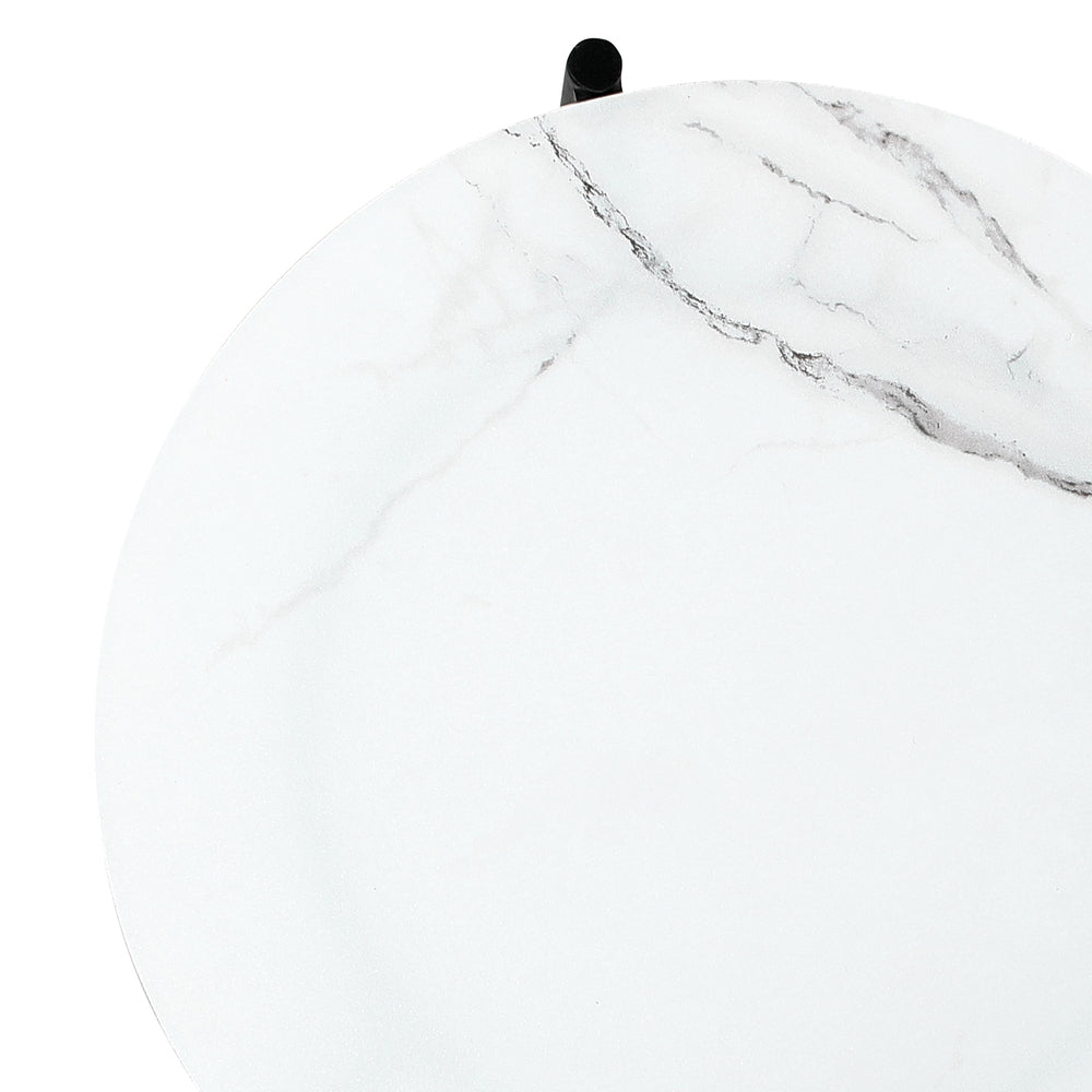 Livsip Outdoor Coffee Side Marble Table 50/70cm Set-Outdoor Table-PEROZ Accessories