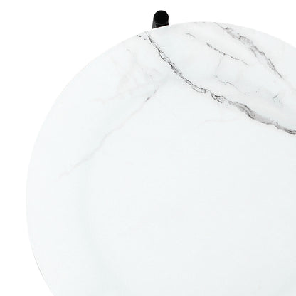 Livsip Outdoor Coffee Side Marble Table 50/70cm Set-Outdoor Table-PEROZ Accessories