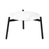 Livsip Outdoor Coffee Side Marble Table 70cm Round White-Outdoor Table-PEROZ Accessories