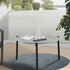 Livsip Outdoor Coffee Side Marble Table Desk 50cm Grey-Outdoor Table-PEROZ Accessories