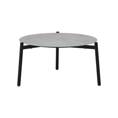 Livsip Outdoor Coffee Side Marble Table Desk 70cm Grey-Outdoor Table-PEROZ Accessories