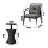 Livsip Outdoor Furniture Setting Ice Bucket Black Table 2 Seater-Outdoor Patio Set-PEROZ Accessories