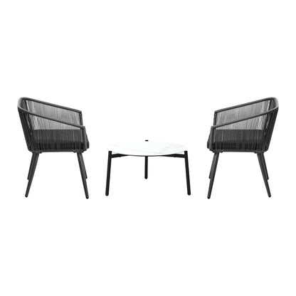 Livsip Outdoor Lounge Setting Furniture 3 Piece Patio Set-Outdoor Patio Set-PEROZ Accessories