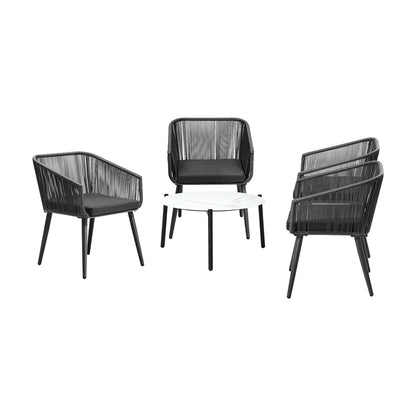 Livsip Outdoor Lounge Setting Furniture 5 Piece Patio Set-Outdoor Patio Set-PEROZ Accessories