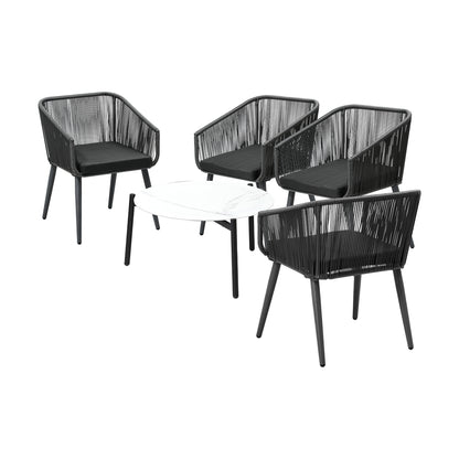 Livsip Outdoor Lounge Setting Furniture 5 Piece Patio Set-Outdoor Patio Set-PEROZ Accessories