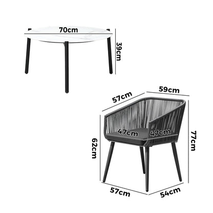 Livsip Outdoor Lounge Setting Furniture 5 Piece Patio Set-Outdoor Patio Set-PEROZ Accessories