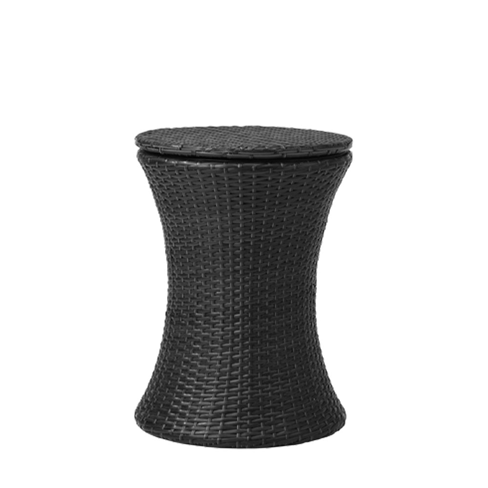 Livsip Outdoor Lounge Setting Ice Bucket Black Table 2 Seater-Outdoor Patio Set-PEROZ Accessories