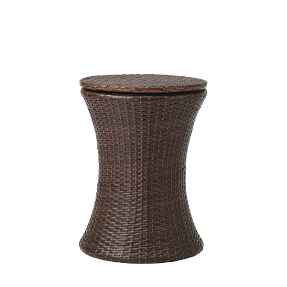 Livsip Outdoor Lounge Setting Ice Bucket Brown Table 2 Seater-Outdoor Patio Set-PEROZ Accessories