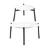 Livsip Outdoor Patio Set 2pc White Marble Table Sets 4pc Rattan Chairs-Outdoor Patio Set-PEROZ Accessories