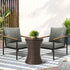 Livsip Outdoor Patio Set Ice Bucket Brown Adjustable Table Sofa Set 3pcs-Outdoor Patio Set-PEROZ Accessories